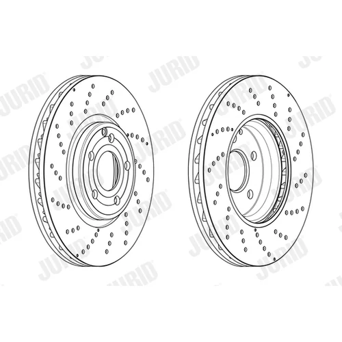 Brzdový kotúč JURID 563187JC-1 - obr. 1