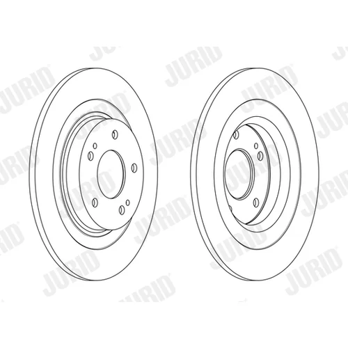 Brzdový kotúč JURID 563216JC - obr. 1