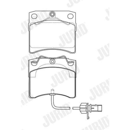 Sada brzdových platničiek kotúčovej brzdy JURID 573046J