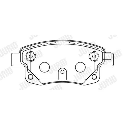 Sada brzdových platničiek kotúčovej brzdy JURID 573277J
