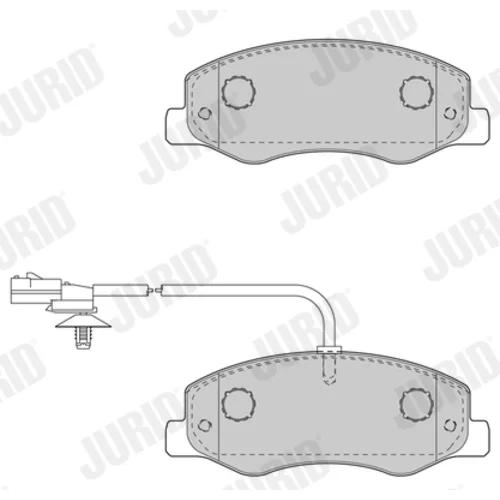 Sada brzdových platničiek kotúčovej brzdy JURID 573358J - obr. 1
