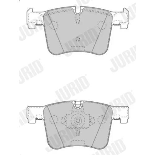 Sada brzdových platničiek kotúčovej brzdy JURID 573432J - obr. 2