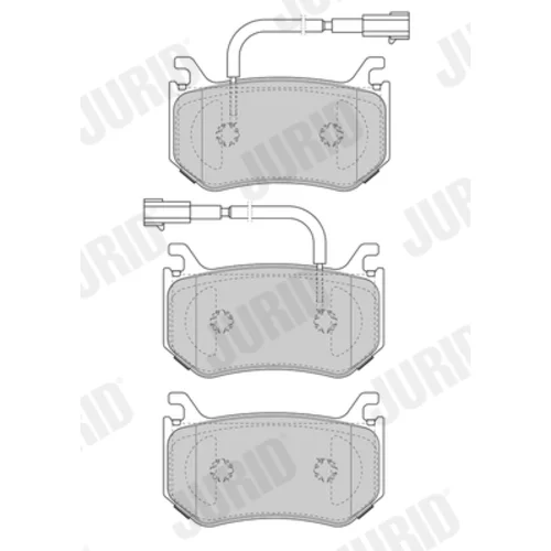 Sada brzdových platničiek kotúčovej brzdy JURID 573664J