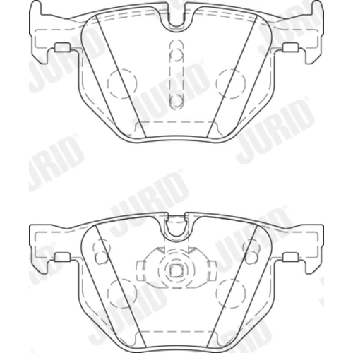 Sada brzdových platničiek kotúčovej brzdy JURID 573744J - obr. 1