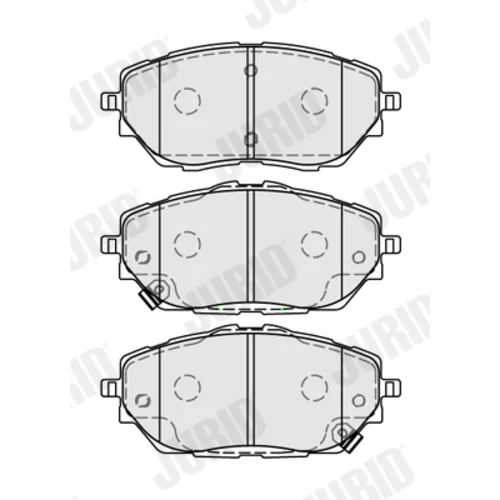 Sada brzdových platničiek kotúčovej brzdy JURID 573884J - obr. 1