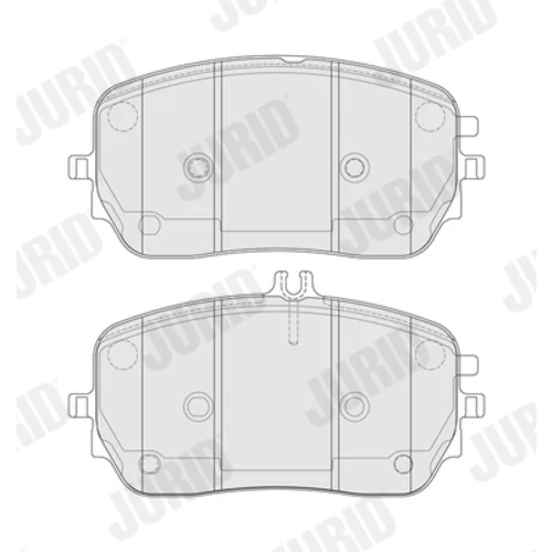 Sada brzdových platničiek kotúčovej brzdy JURID 574169J