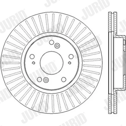 Brzdový kotúč JURID 562457JC - obr. 2