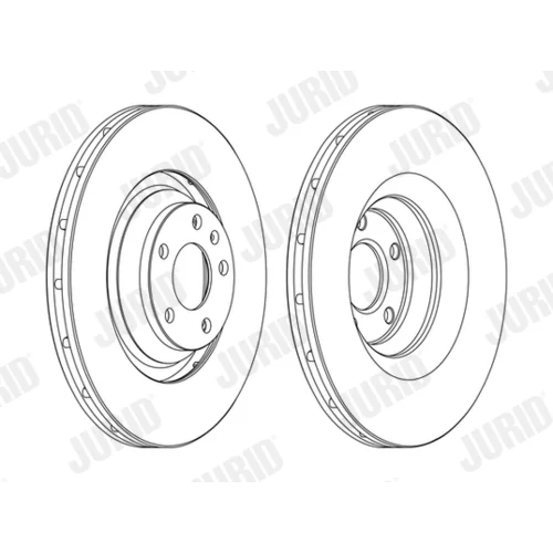 Brzdový kotúč JURID 562506JC-1 - obr. 1