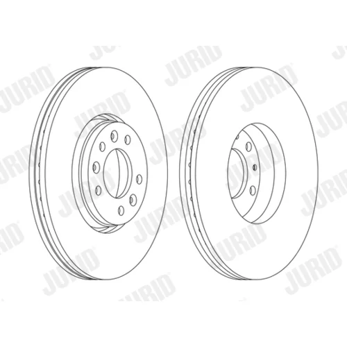 Brzdový kotúč JURID 562622JC-1 - obr. 1