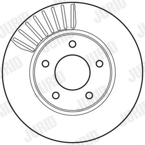 Brzdový kotúč JURID 562675JC - obr. 2