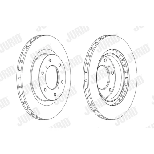 Brzdový kotúč JURID 562913JC - obr. 1