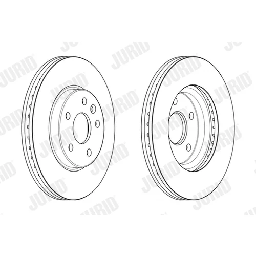 Brzdový kotúč JURID 563247JC - obr. 1