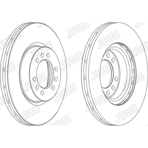 Brzdový kotúč JURID 569154J - obr. 1