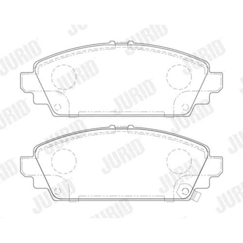 Sada brzdových platničiek kotúčovej brzdy 572464J /JURID/ - obr. 2