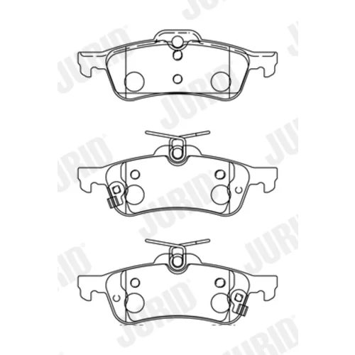 Sada brzdových platničiek kotúčovej brzdy JURID 572588J - obr. 3