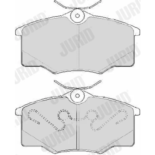 Sada brzdových platničiek kotúčovej brzdy JURID 573635J