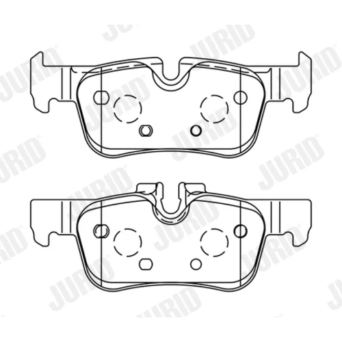 Sada brzdových platničiek kotúčovej brzdy JURID 573767J