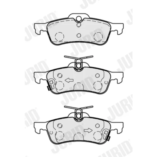 Sada brzdových platničiek kotúčovej brzdy 573873J /JURID/ - obr. 3