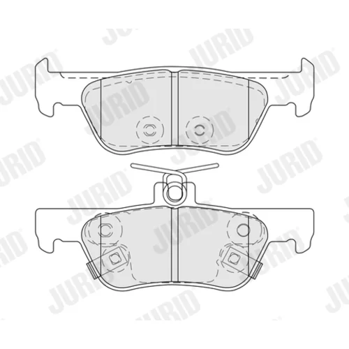 Sada brzdových platničiek kotúčovej brzdy JURID 574222J
