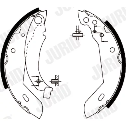 Sada brzdových čeľustí JURID 361313J - obr. 2