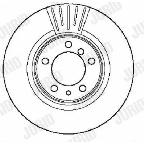 Brzdový kotúč JURID 561948JC - obr. 1