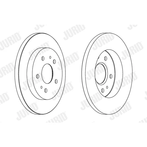 Brzdový kotúč JURID 562291JC