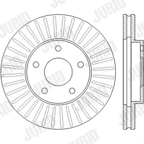 Brzdový kotúč JURID 562441JC - obr. 2