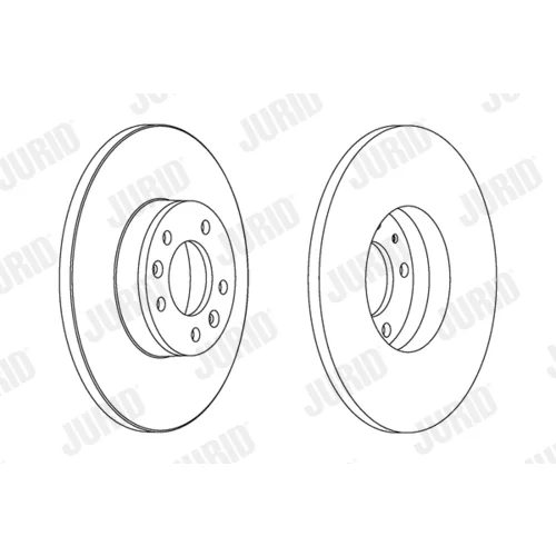 Brzdový kotúč JURID 562525JC - obr. 2