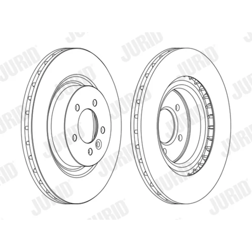 Brzdový kotúč JURID 562654JC-1 - obr. 1