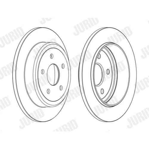 Brzdový kotúč JURID 562855JC - obr. 2