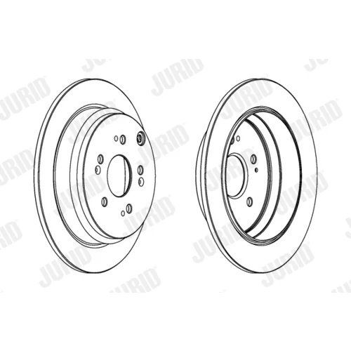 Brzdový kotúč JURID 562888JC-1 - obr. 1