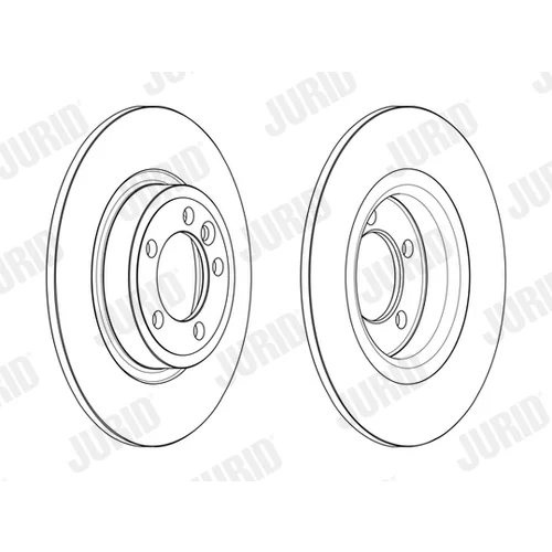 Brzdový kotúč JURID 563214JC - obr. 1