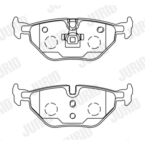 Sada brzdových platničiek kotúčovej brzdy JURID 571960J