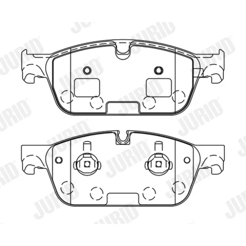 Sada brzdových platničiek kotúčovej brzdy JURID 573448J
