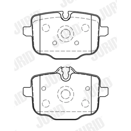 Sada brzdových platničiek kotúčovej brzdy JURID 573878J - obr. 1