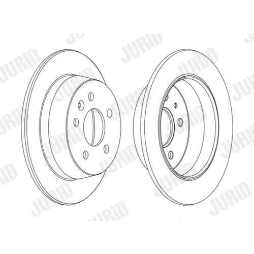 Brzdový kotúč JURID 562065JC - obr. 2