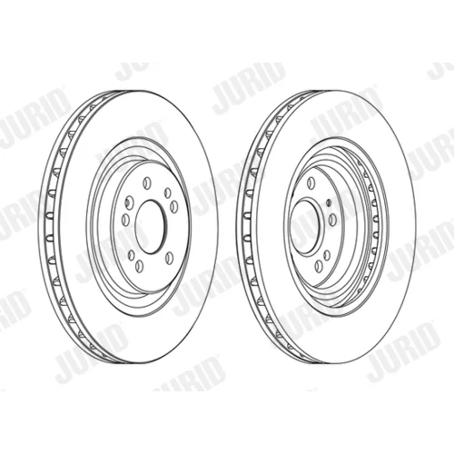 Brzdový kotúč JURID 562402JC-1 - obr. 1