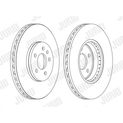 Brzdový kotúč JURID 562511JC-1 - obr. 1