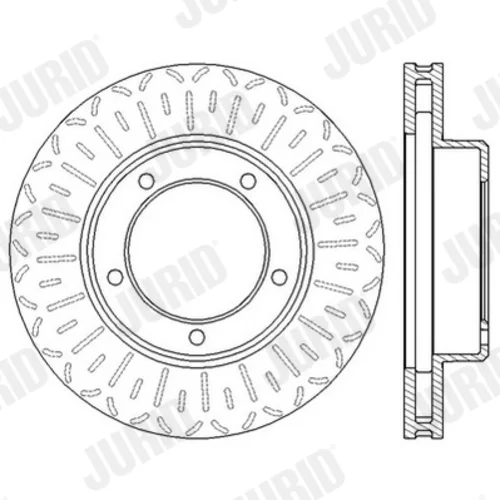 Brzdový kotúč JURID 562559JC - obr. 3