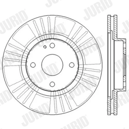 Brzdový kotúč JURID 562565JC - obr. 2