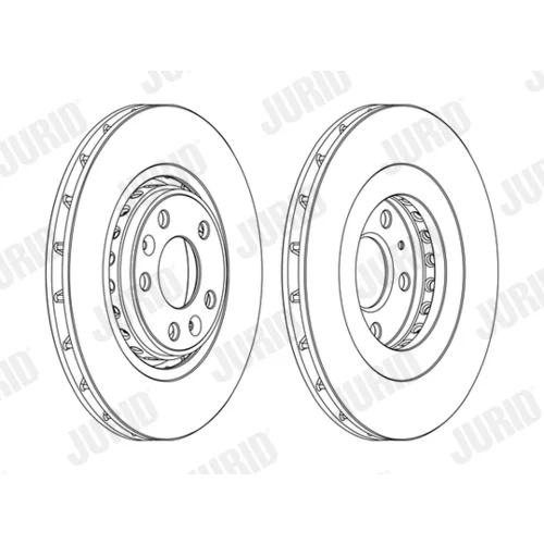 Brzdový kotúč JURID 562596JC-1