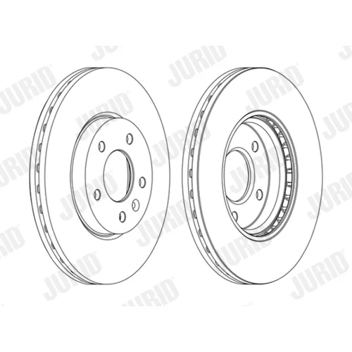 Brzdový kotúč JURID 562631JC-1