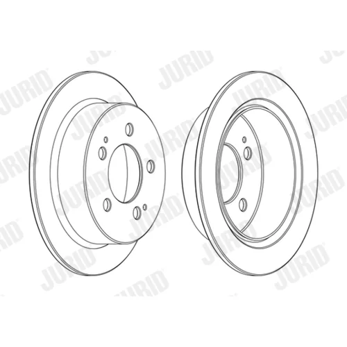 Brzdový kotúč JURID 562775JC - obr. 2