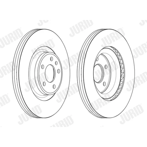 Brzdový kotúč JURID 563175JC-1 - obr. 1
