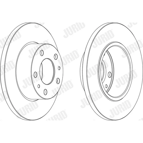 Brzdový kotúč JURID 569105J - obr. 1