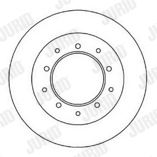 Brzdový kotúč JURID 561353JC - obr. 2