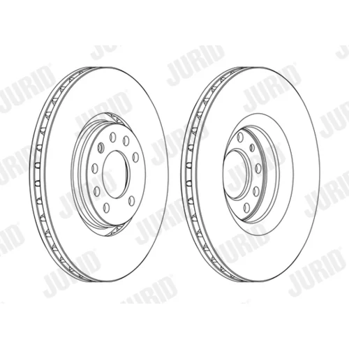 Brzdový kotúč JURID 562390JC-1 - obr. 1