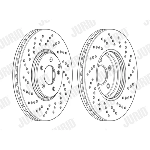 Brzdový kotúč JURID 562404JC-1 - obr. 1