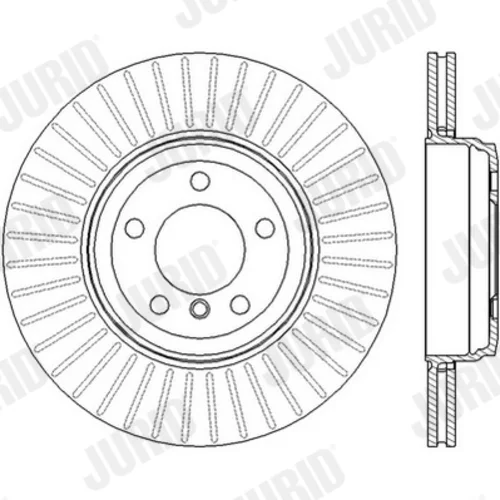 Brzdový kotúč JURID 562437JC - obr. 2