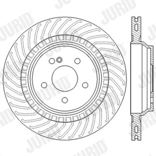 Brzdový kotúč JURID 562568JC - obr. 2